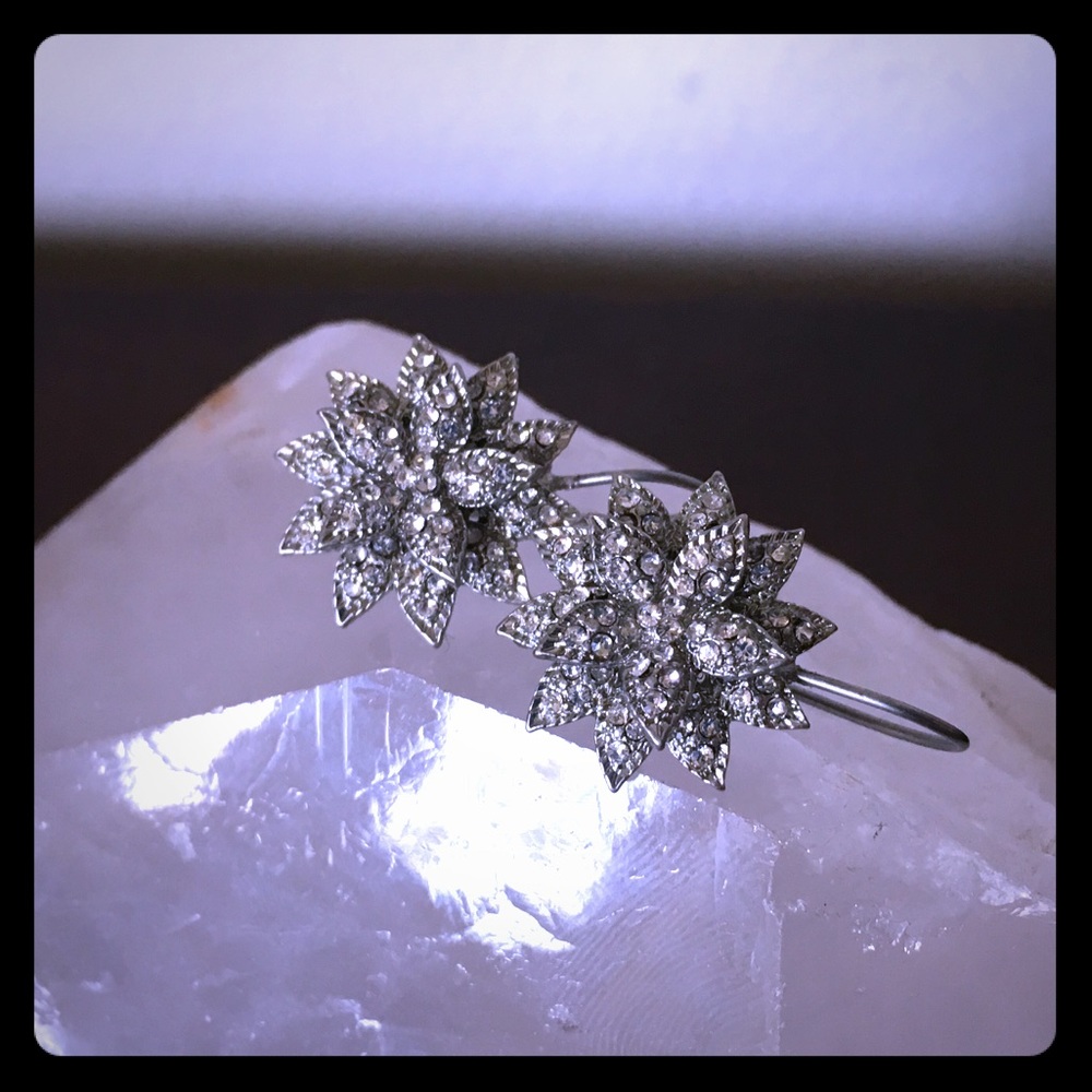 Banana Republic Vintage Bloom Pave Earrings